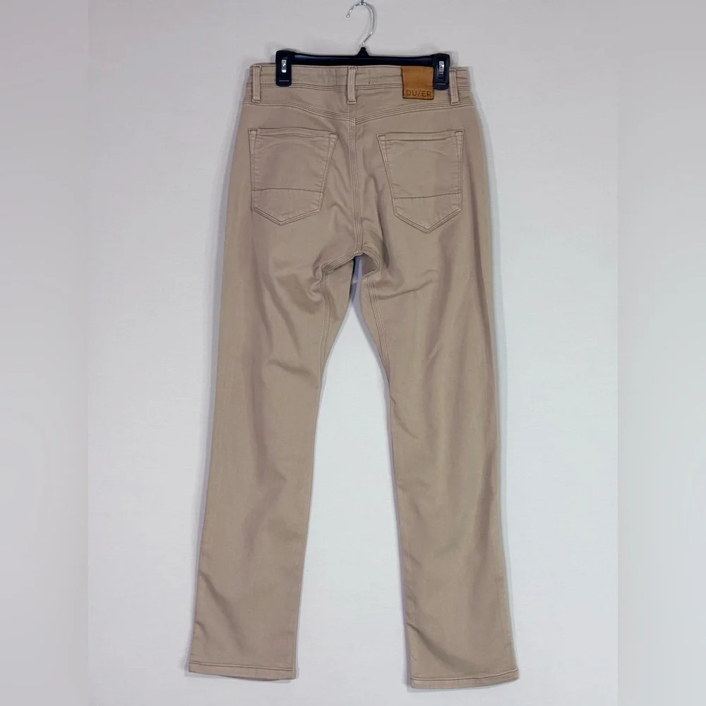 DU/ER No Sweat Khaki Pants Relaxed Taper Stretch Performance 32x32